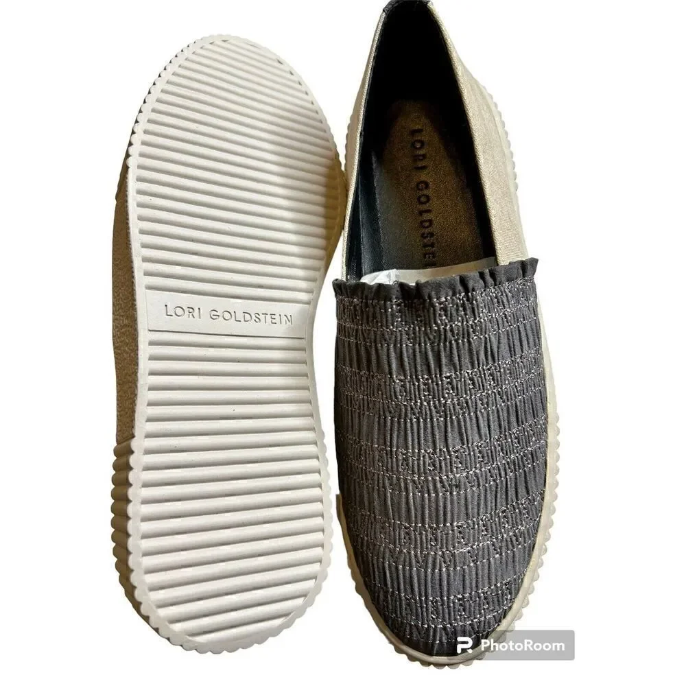 Lori Goldstein Women's Sabrine Slip On Sneakers- Lavagna, Size US 7M Boho
